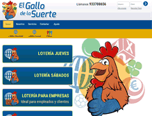 Tablet Screenshot of elgallodelasuerte.com